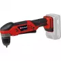 Einhell TE-AD 18 Li Solo trapano angolare a batteria, Power X-Change, 18 V, 45 Nm, senza batteria e caricabatterie, rosso/nero
