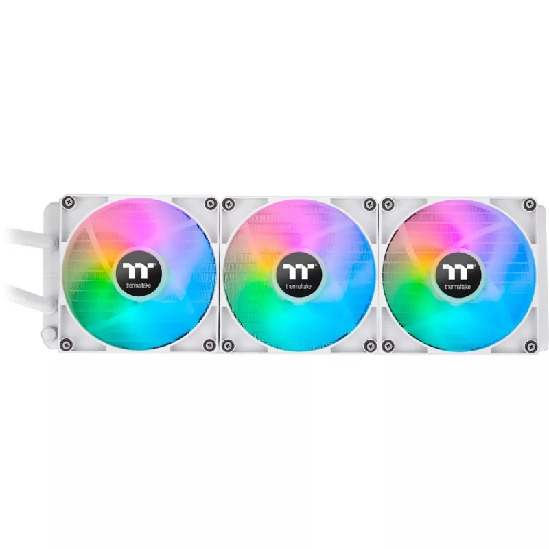 Dissipatore a liquido all-in-one per CPU Thermaltake 420mm TH420 Snow Edition ARGB