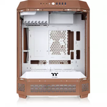 Case per PC Thermaltake The Tower 600 Midi-Tower Mocha — ATX/Micro-ATX/Mini-ITX, vetro temperato, 1x 3,5 pollici + 2x 2,5 pollici, 4x USB 3.2