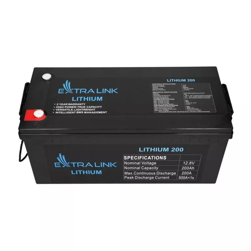 Extralink EX.30479 batteria ricaricabile industriale al litio-ferro-fosfato (LiFePO4), 12,8 V, 200 Ah
