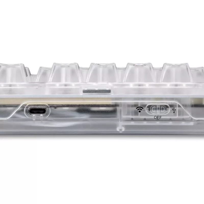Crystal Shark, Tastiera gaming bianco, layout DE, KTT