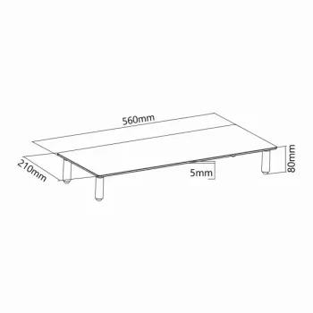Sbox DS-610 supporto da scrivania per monitor o notebook