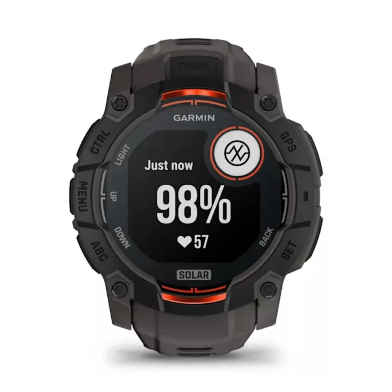 Garmin Instinct 3 Solar Smartwatch GPS 1,3 pollici MIP 176x176 Touchscreen Nero