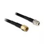 Cavo coassiale DeLOCK 88684 RP-SMA dritto 1m nero