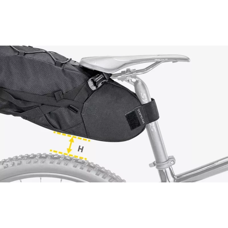Borsa da bicicletta Topeak BackLoader 15 L nylon polietilene nero