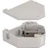 Delock - adattatore modulare - montabile su guida DIN - CAT 6a - STP - grigio - 1 connessione (86014)