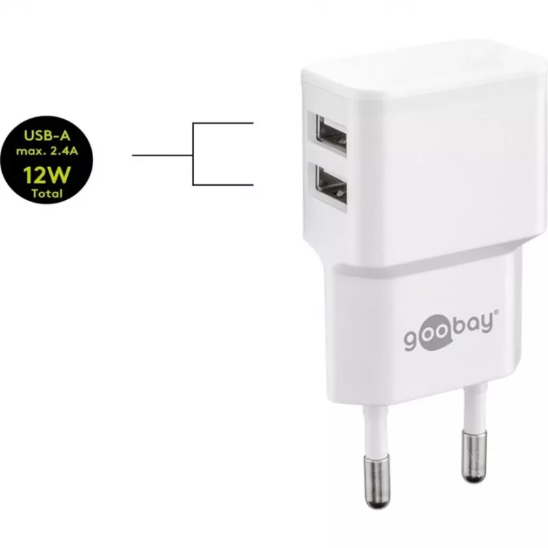 Goobay 44985 cavo per cellulare bianco