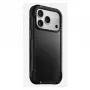 Custodia per smartphone Nomad Rugged Leather Case per Apple iPhone 17 Pro, pelle/TPU/PC/alluminio, per schermi da 16 cm (6,3 pollici), nero