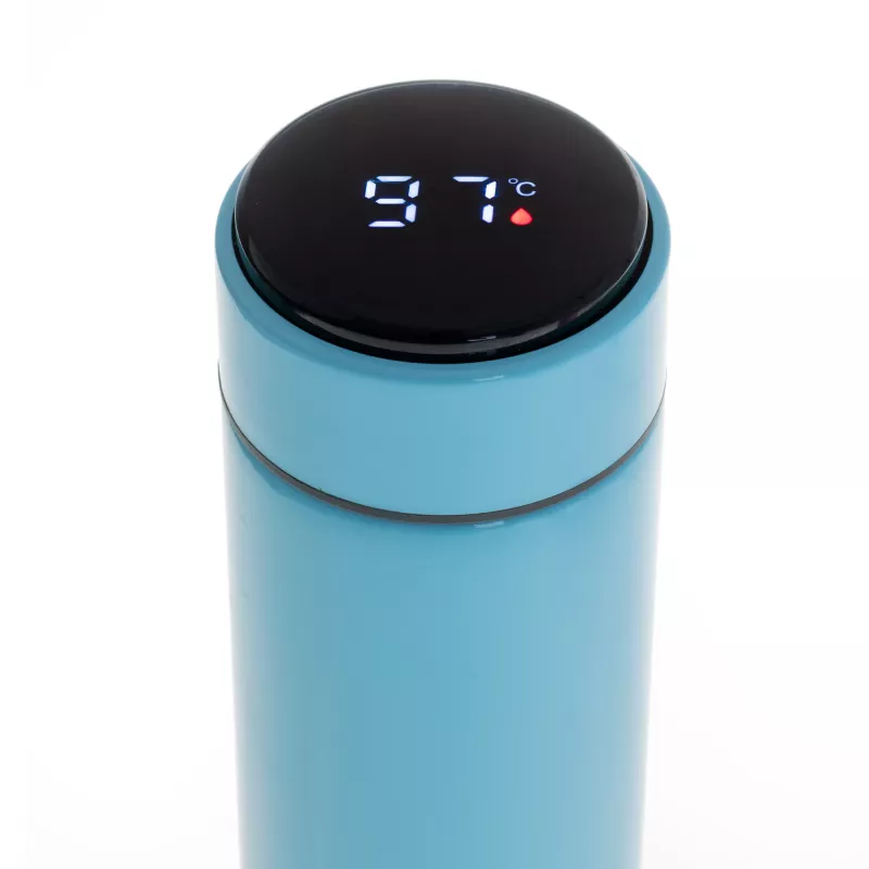 Borraccia termica Adler AD 4506BL - thermos con indicatore di temperatura LED, blu