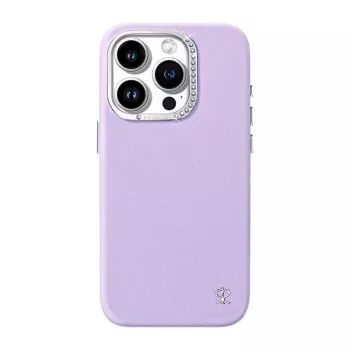Custodia protettiva Joyroom PN-15F1 per iPhone 15 Pro Max, viola, aderente con aperture