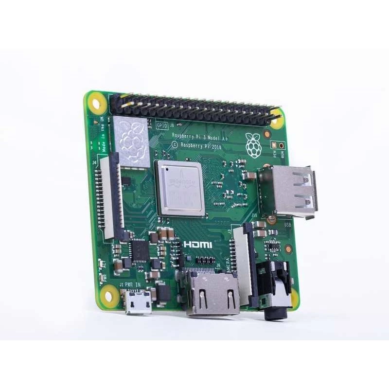 Raspberry Pi 3 Model A+ - computer a scheda singola - Broadcom BCM2837B0 / 1,4 GHz - RAM 512MB - 802,11a/b/g/n/ac, Bluetooth 4,2 (Raspberry Pi 3 Model A+)