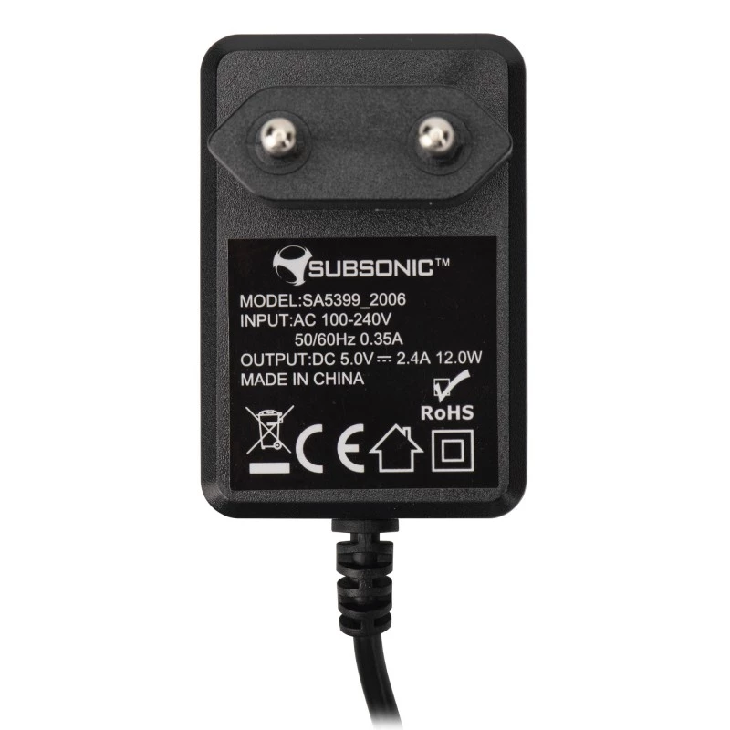Caricabatterie da parete SUBSONIC SA5399 15W design compatto per dispositivi Switch