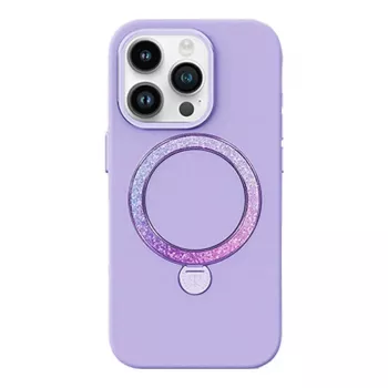 Custodia per telefono Joyroom PN-15L4 Dancing Circle per iPhone 15 Pro Max, viola, custodia protettiva leggera
