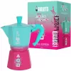 Caffettiera Moka Bialetti 0005393 alluminio blu rosa
