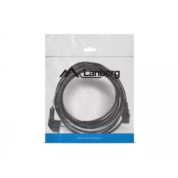 Cavo di alimentazione LANBERG CA-C13C-11CC-0050-BK – 5 m, connettore femmina C13 su CEE7/7, C13 angolato