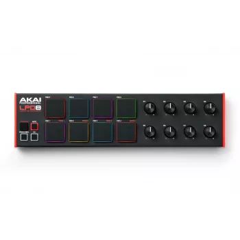 Tastiera MIDI Akai LPD8 MKII 8 tasti USB nero, rosso