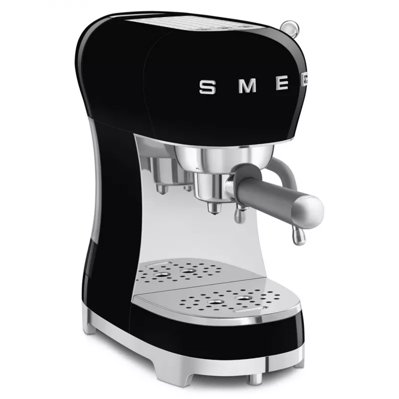 SMEG 50's Style ECF02BLEU macchina per espresso, 15 bar, nera