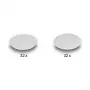 Pad di montaggio DeLOCK 19089 punti velcro rotondi 64 pz bianco