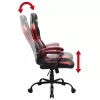 Sedia da ufficio Subsonic SA5642-IM1 seduta imbottita schienale imbottito nero rosso
