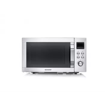 Microonde combinato SEVERIN MW 7918, a libera installazione, 25 L, 900 W, display LED, argento