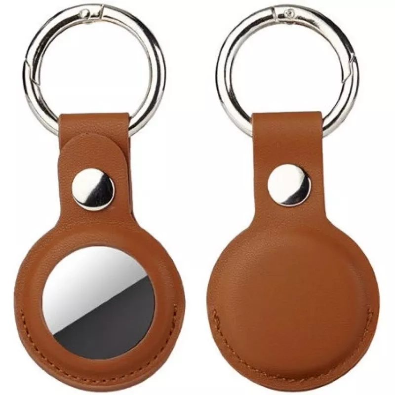 4smarts Set - Custodia per AirTag - Metallo, Pelle sintetica in poliuretano
