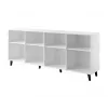 BARI Cassettiera 200x42x82 bianco opaco