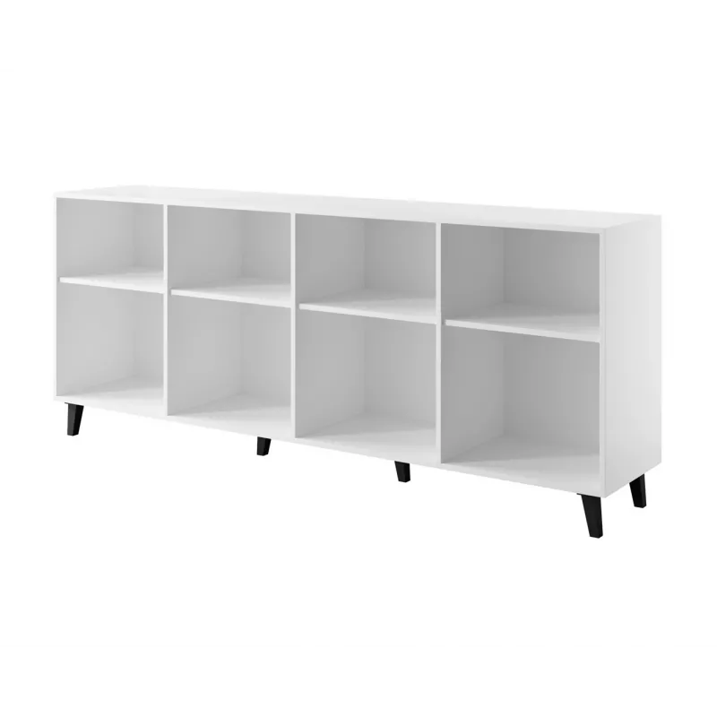 BARI Cassettiera 200x42x82 bianco opaco