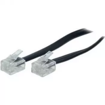 S/CONN 10m RJ11 nero trasparente cavo TC 70090 / 50319 ShiverPeaks