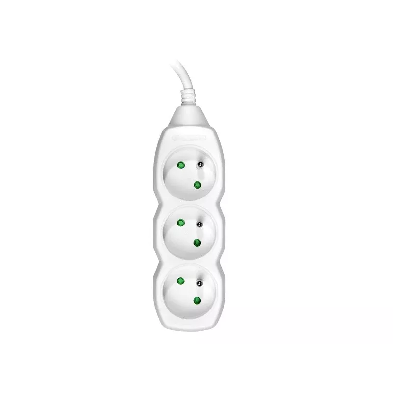 Tracer PowerCord prolunga, 3 prese, 3 m, bianco