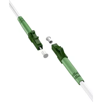 Goobay 59588 cavo in fibra ottica 10 m LC/APC FTTH OS2 bianco (59588)