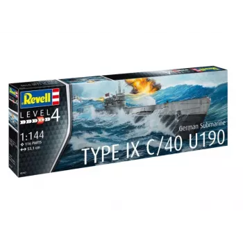 Modello in plastica German Submarine T.IX C/40 1/144