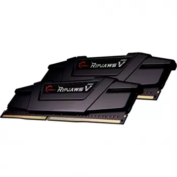 DIMM 64 GB DDR4-2666 (2x 32 GB) Dual-Kit, memoria RAM nera, F4-2666C19D-64GVK, Ripjaws V, INTEL XMP