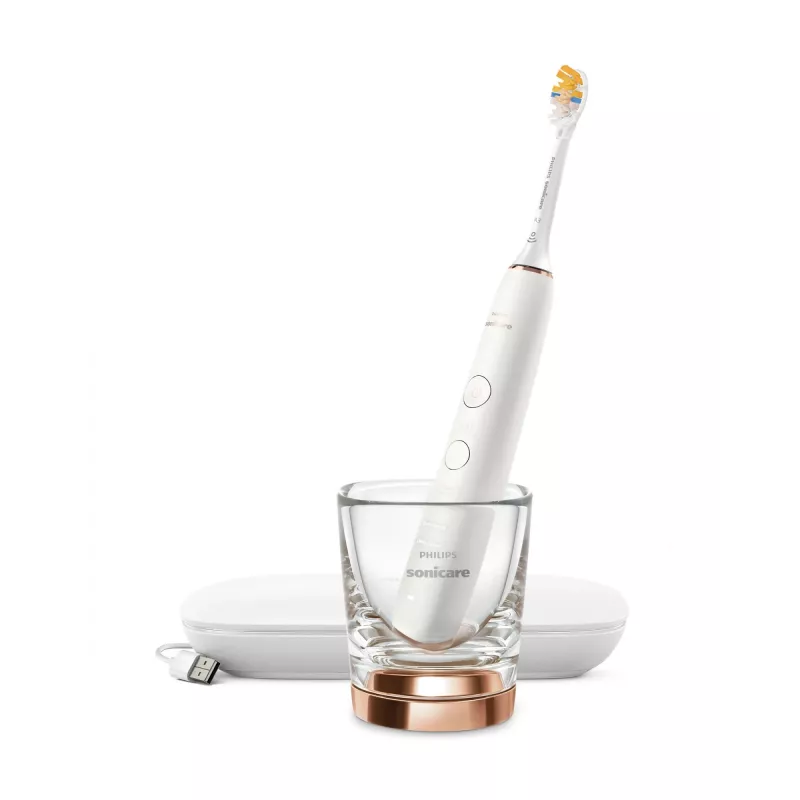 Spazzolino elettrico Philips HX9911/23 adulto spazzolino sonico oro rosa, bianco