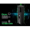 Powerbank portatile TRACER Quant 10000 mAh Li-Ion, PD e QC3.0, 3 porte (2×USB-C, 1×USB-A), 100W, nero