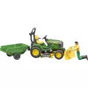 Bruder bworld John Deere trattorino rasaerba, modellino di veicolo