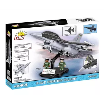 Kit di costruzione Cobi F-16D Fighting Falcon, 436 pezzi, scala non indicata