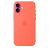 iPhone 16 Plus custodia in silicone compatibile MagSafe - mandarino