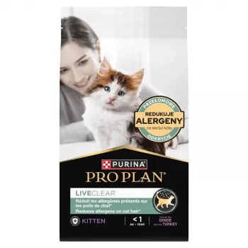 PURINA PRO PLAN LIVECLEAR KITTEN ricco di tacchino 1,4 kg