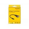 Adattatore DeLOCK USB Type-C a RS-232 D-Sub 9 poli maschio 0,25 m