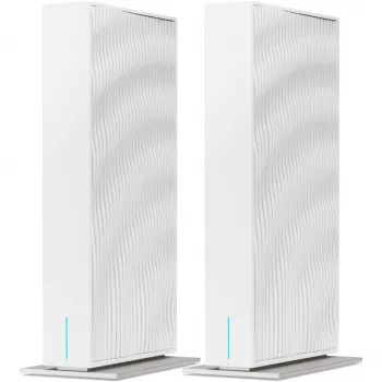 Acer Wave 7, Router Mesh Wi-Fi 7, spina EU, Dual-Pack, Router wireless Gigabit Ethernet Dual-Band (2,4 GHz + 5 GHz o 2,4 GHz + 6 GHz)