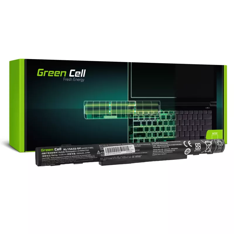 Batteria Green Cell AC68 per Acer E5-573 E5-573G E5-573TG V3-574 V3-574G TravelMate P277