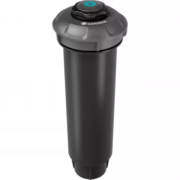Sistema di irrigazione irrigatore a scomparsa MD80 nero grigio gittata da 3,5 a 5 metri