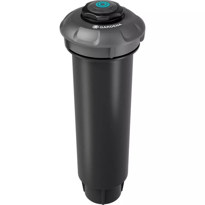 Sistema di irrigazione irrigatore a scomparsa MD80 nero grigio gittata da 3,5 a 5 metri