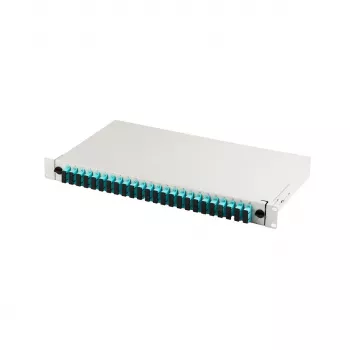 Patch panel A-LAN DN-96422/3 24x SC duplex OM3 grigio