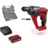 Martello perforatore a batteria EINHELL Power X-Change TE‑HD 18 Li, 18V, Li‑Ion 4,0 Ah Plus, con set punte e scalpelli