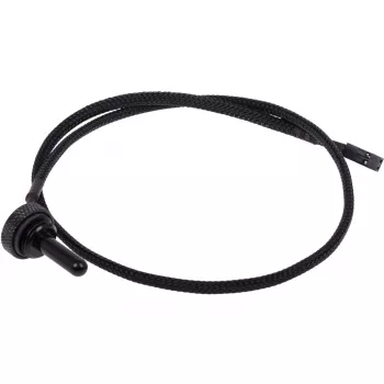 Alphacool Eiszapfen Sensore di temperatura Plug G1/4 - sensore di temperatura per sistema di raffreddamento a liquido - nero profondo - 50 cm