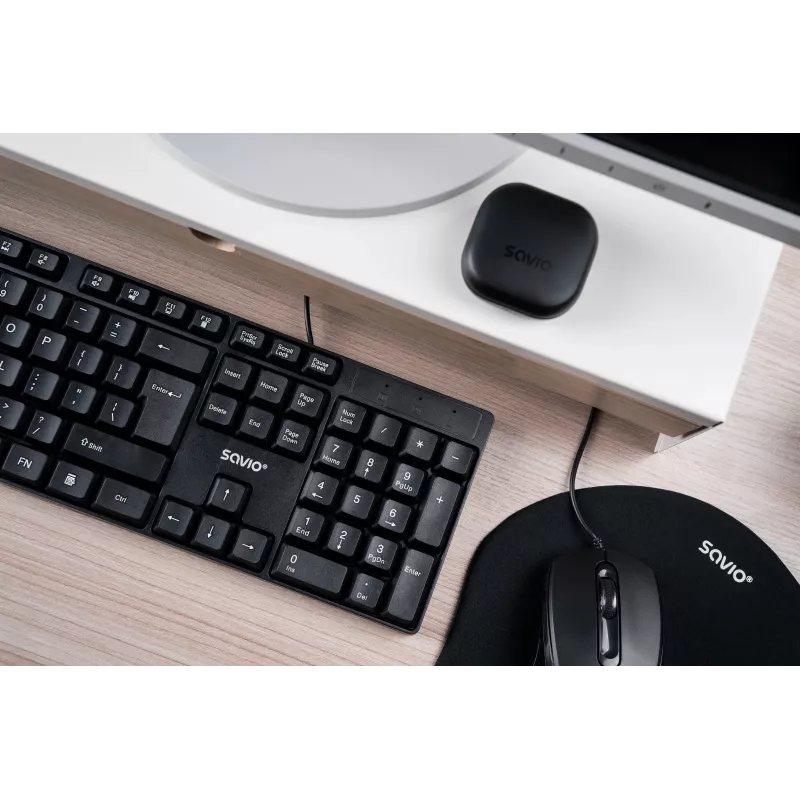 Savio KB-01 Tastiera Home/Office USB QWERTY US inglese nero