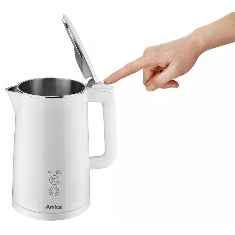 Bollitore elettrico AMICA 1,5 L 2200 W argento