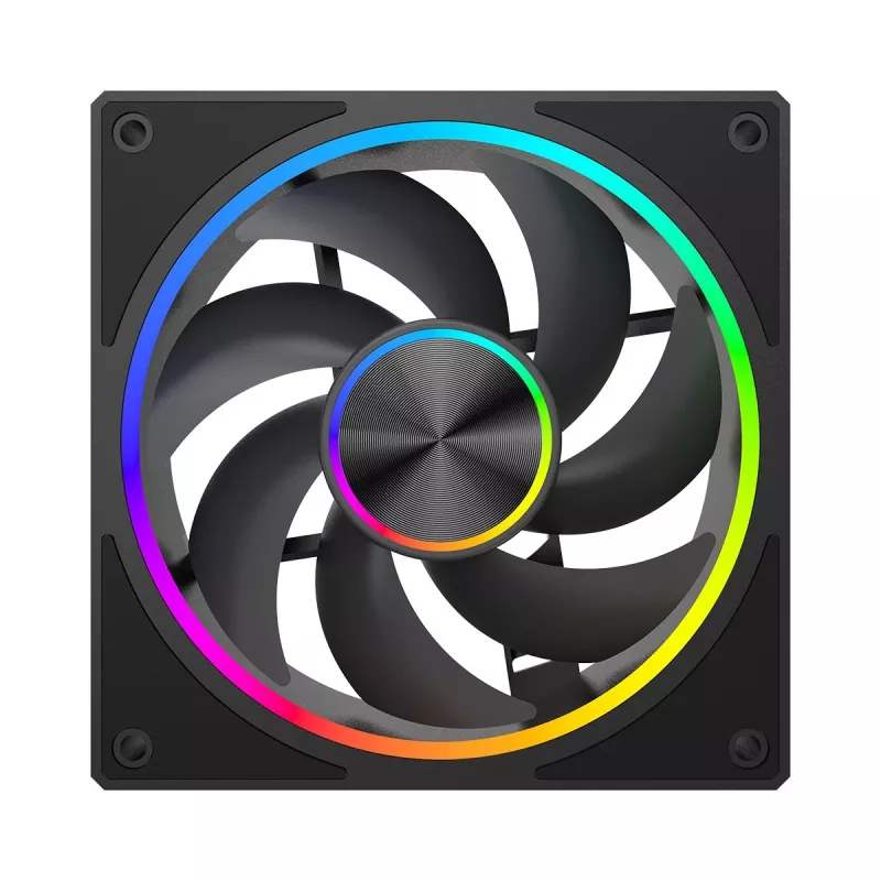 Ventola per case MODECOM VOLCANO LOOP 120 ARGB, 120 mm, PWM, 400–1400 giri/min, nero