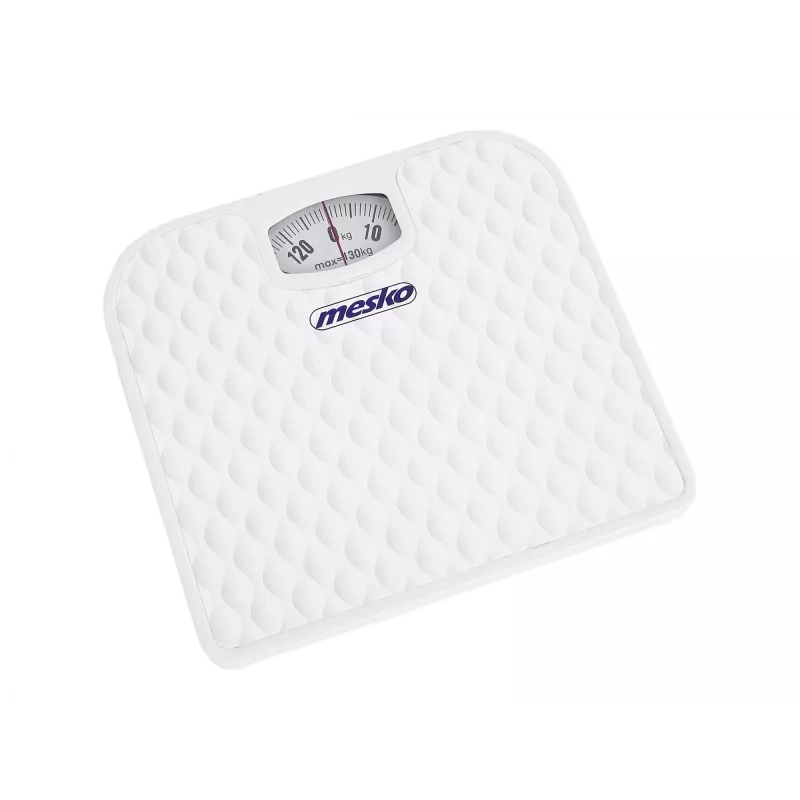 Bilancia meccanica Mesko MS 8160 – portata massima 130 kg, precisione 1000 g, bianco